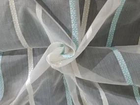 100% silk organza stripes fabric 54" wide [12130]