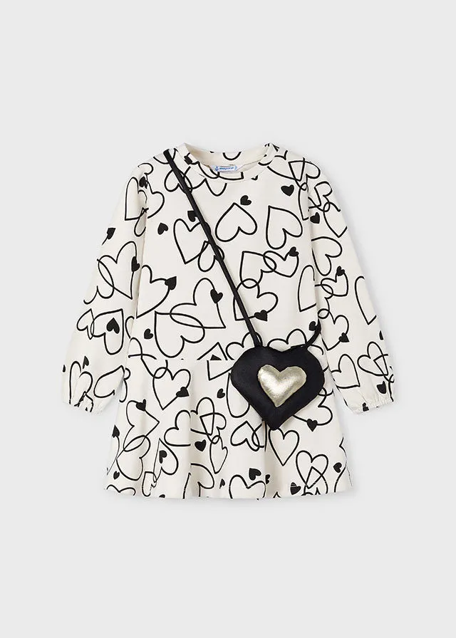 4931 Mayoral Easy Wear Heart/Star Print Dress