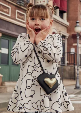 4931 Mayoral Easy Wear Heart/Star Print Dress