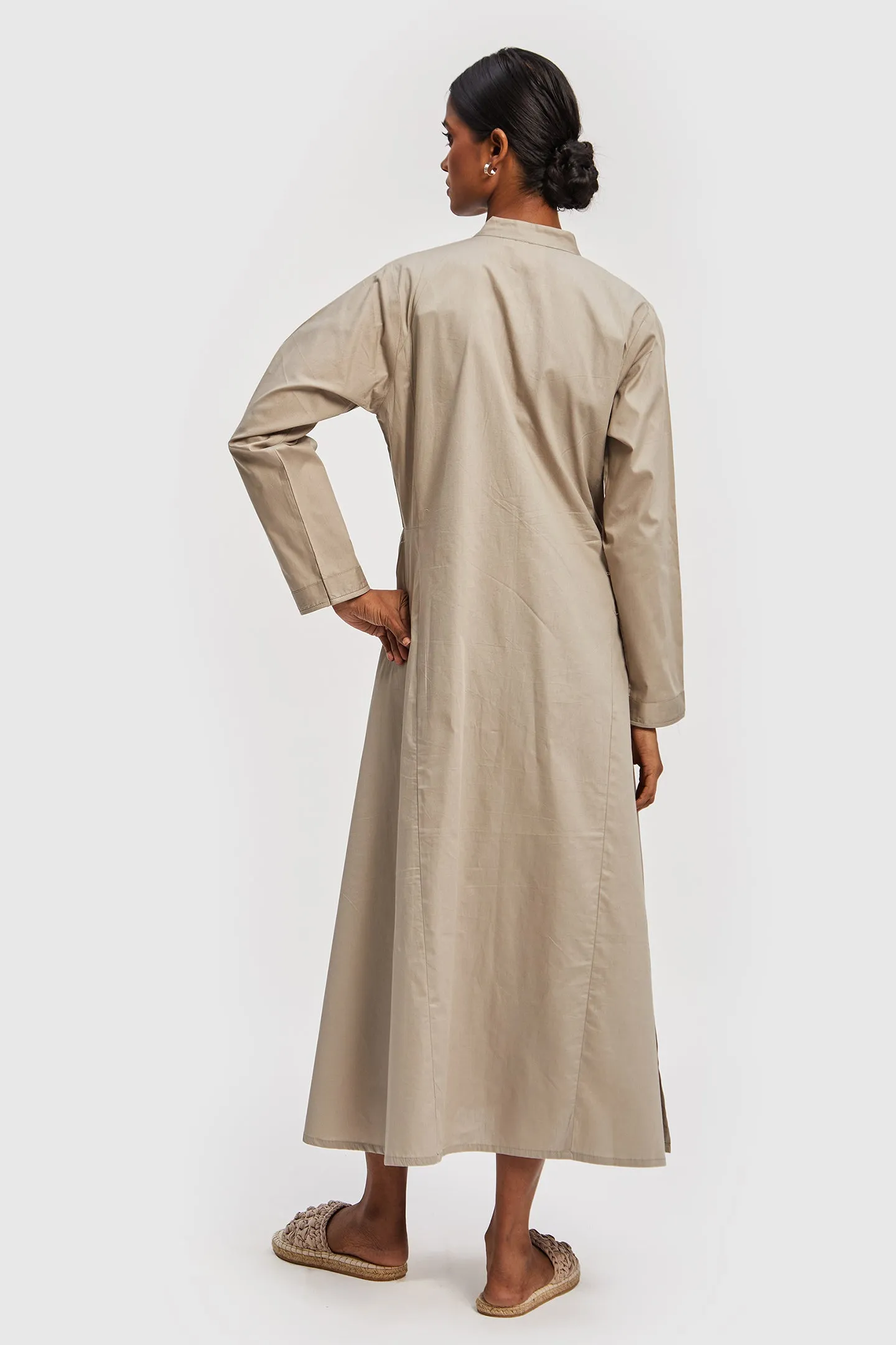 A-line Embroidered Midi dress