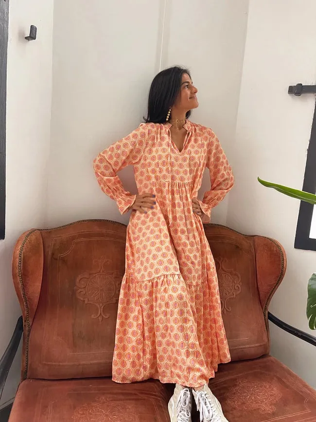 Allegra Orange Dress