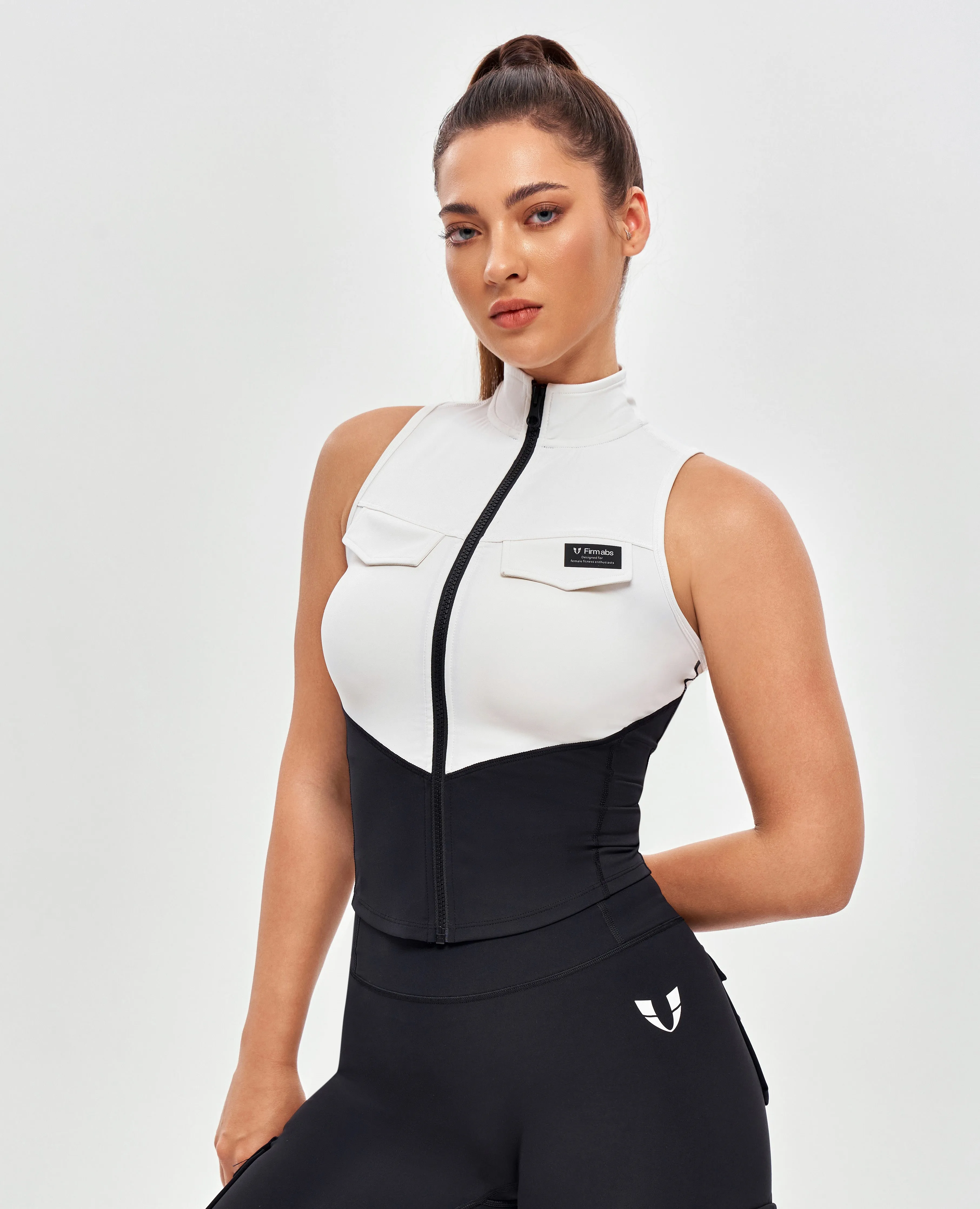 Army Abs Tank - Black and White