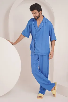 Blue T-Shirt & Pant Co-ord Set