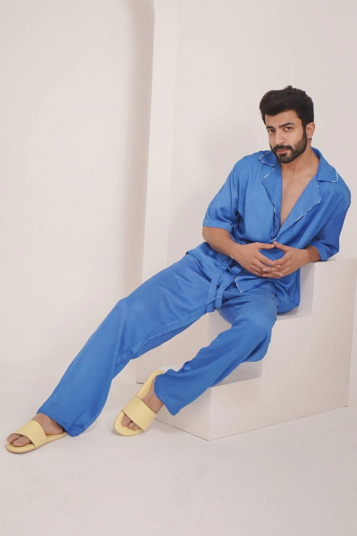 Blue T-Shirt & Pant Co-ord Set