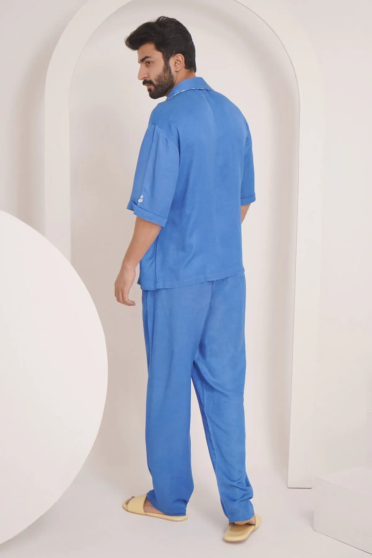 Blue T-Shirt & Pant Co-ord Set
