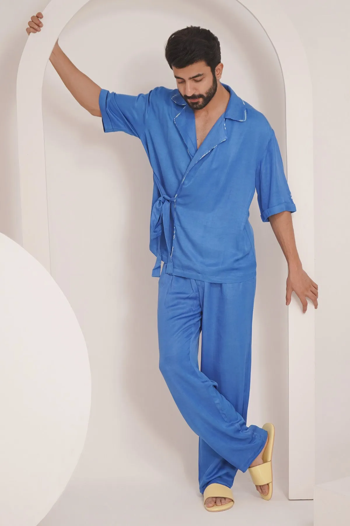 Blue T-Shirt & Pant Co-ord Set