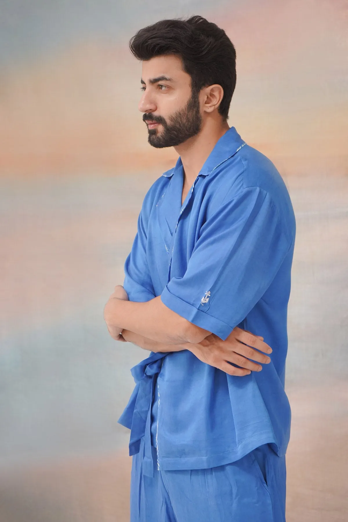 Blue T-Shirt & Pant Co-ord Set