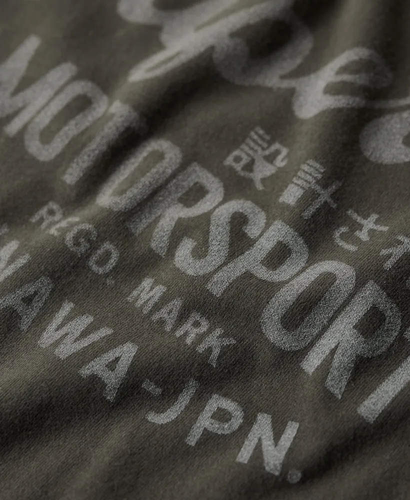 Boho Biker Script Graphic T-Shirt - Vintage Black