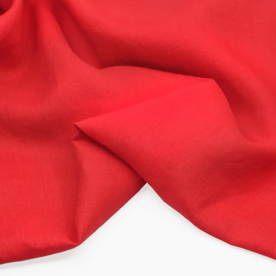Breezy Lightweight Linen - Poppy