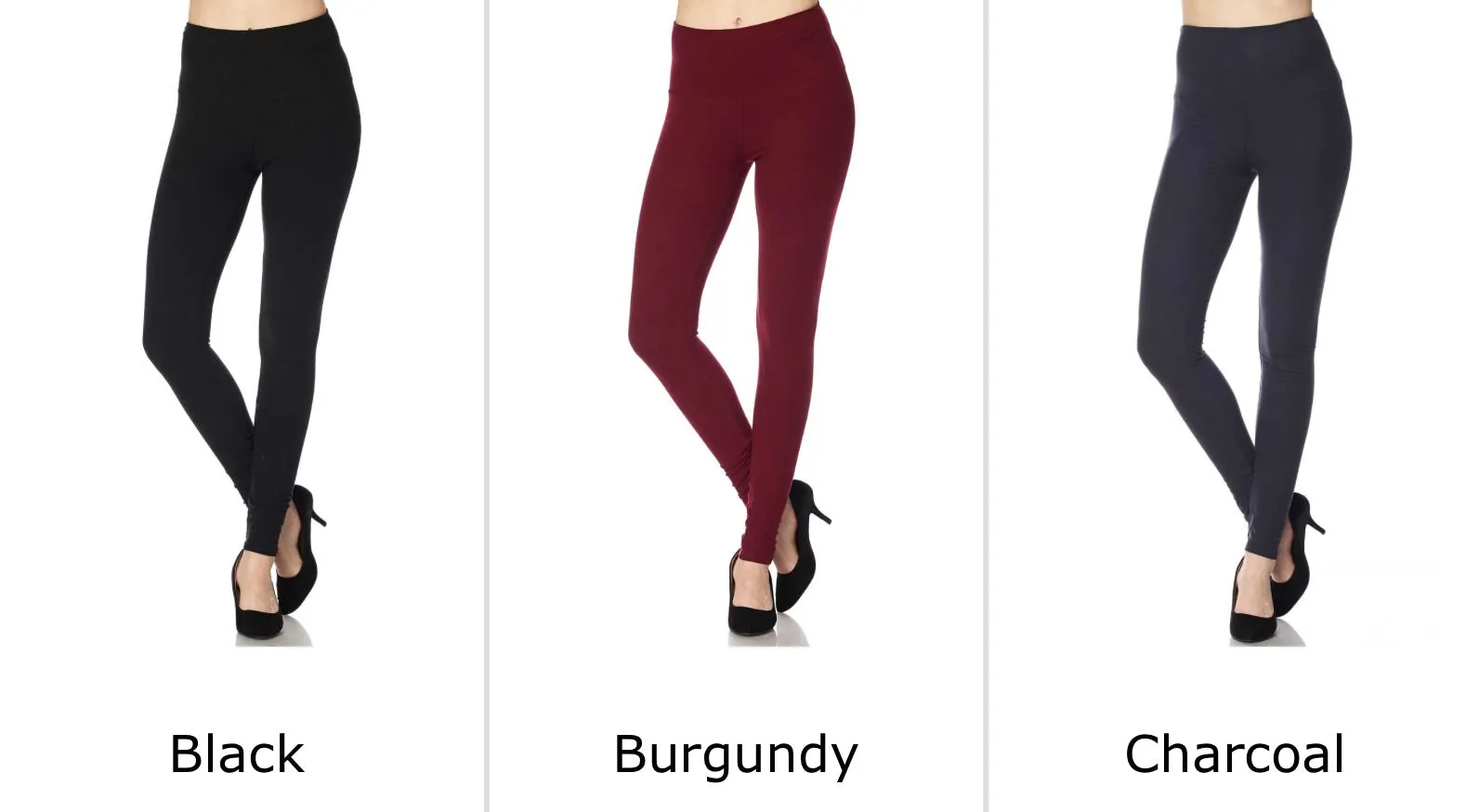 Brushed Full Length Leggings w/Wide Band