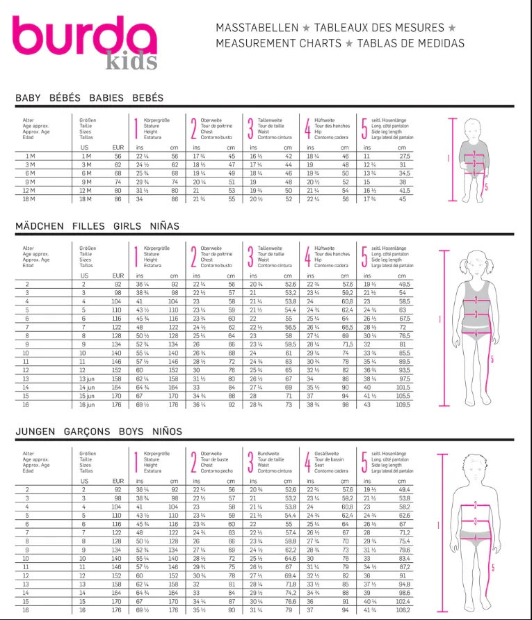 Burda Child Pinafore Skirts 9319