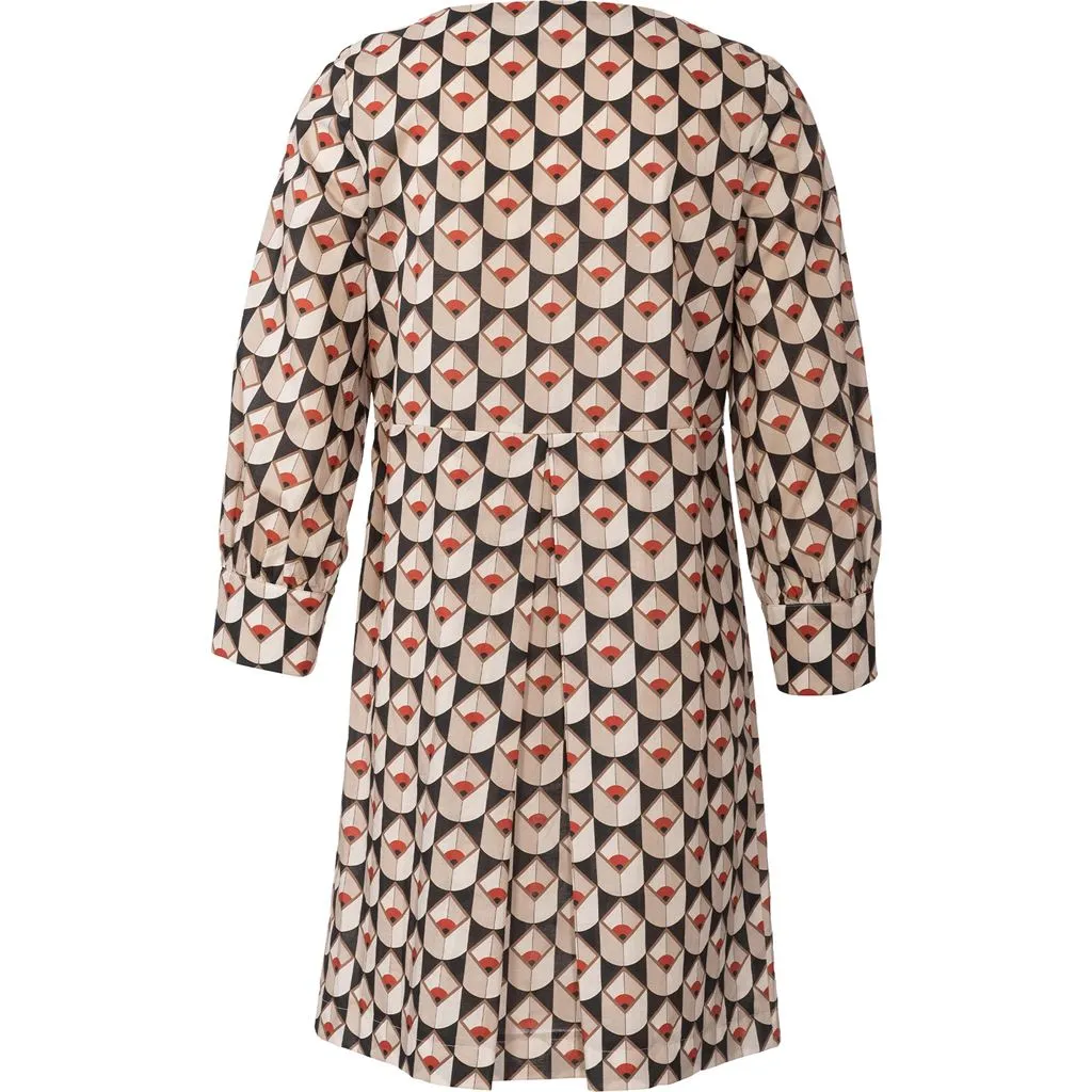 Burda Style Pattern 5975 Misses' Dress with Scoop Neckline and Sleeve Bands B5975