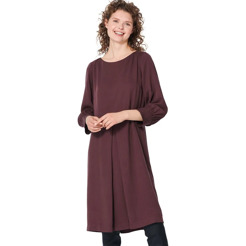Burda Style Pattern 5975 Misses' Dress with Scoop Neckline and Sleeve Bands B5975