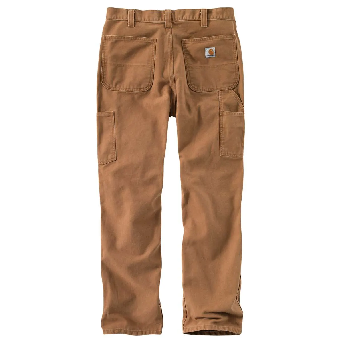 Carhartt Men's Carhartt Brown Relaxed Fit Washed Duck Work Dungaree