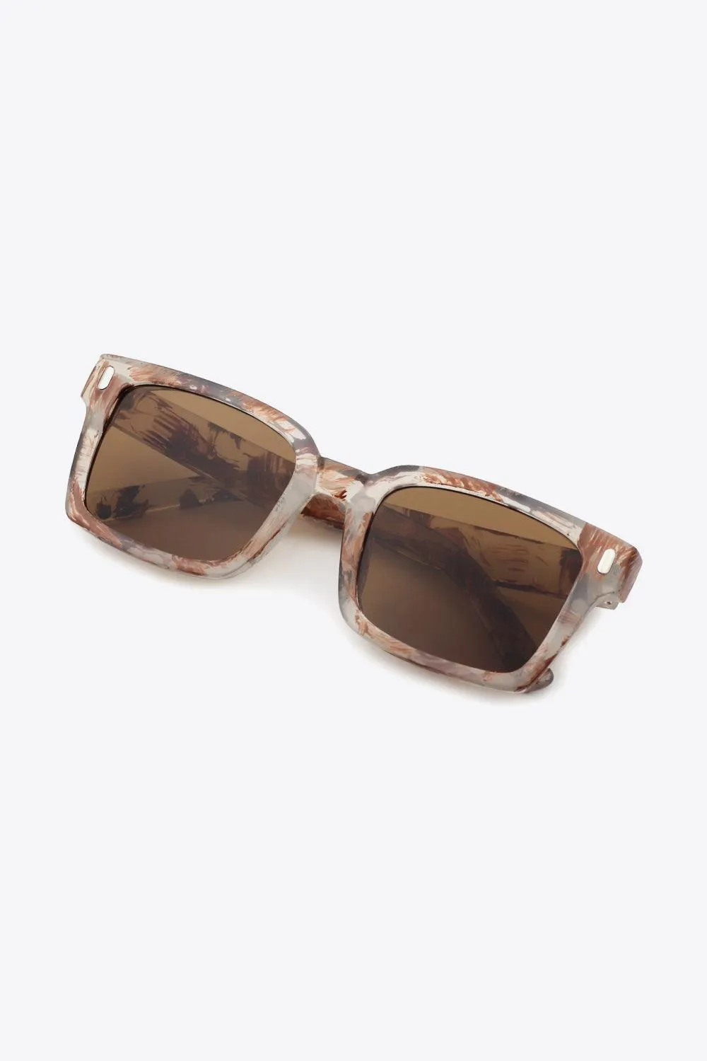 Chic Square UV400 Protective Sunglasses with Durable Polycarbonate Frame
