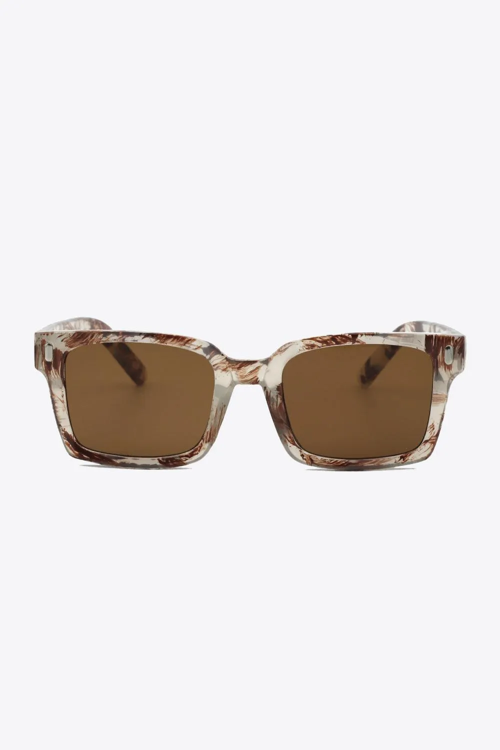 Chic Square UV400 Protective Sunglasses with Durable Polycarbonate Frame