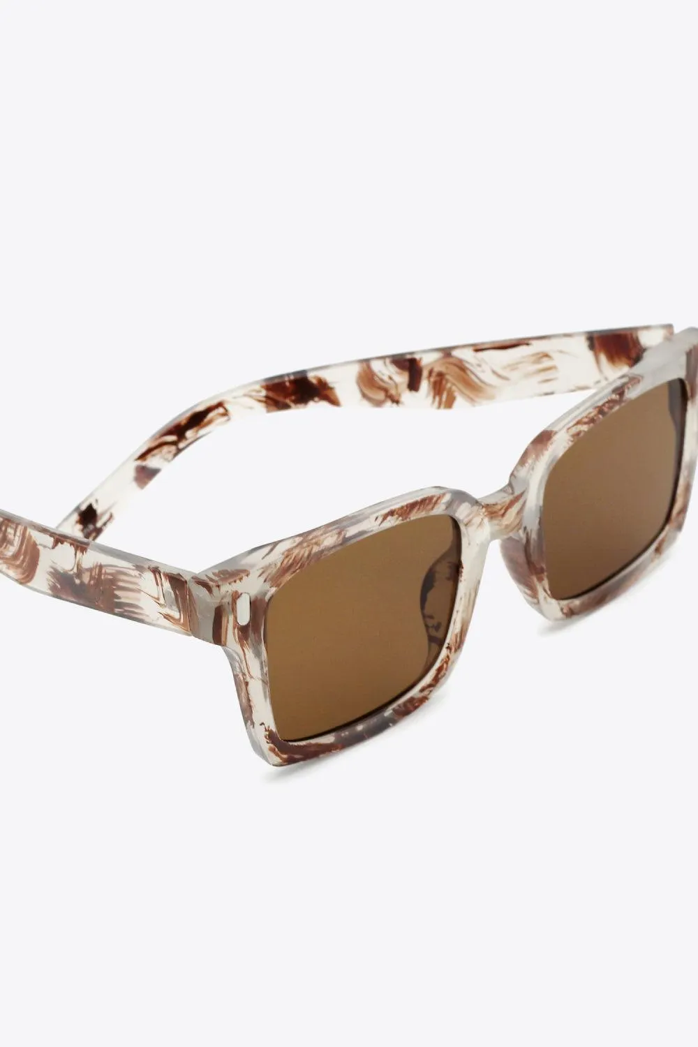 Chic Square UV400 Protective Sunglasses with Durable Polycarbonate Frame
