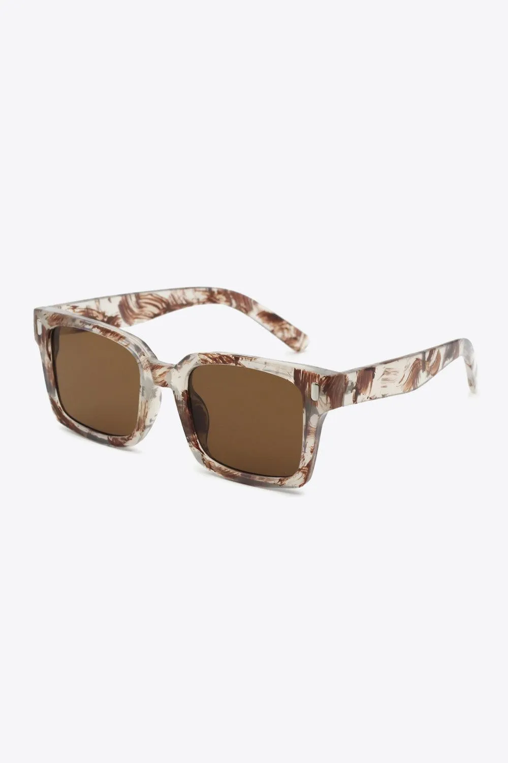 Chic Square UV400 Protective Sunglasses with Durable Polycarbonate Frame