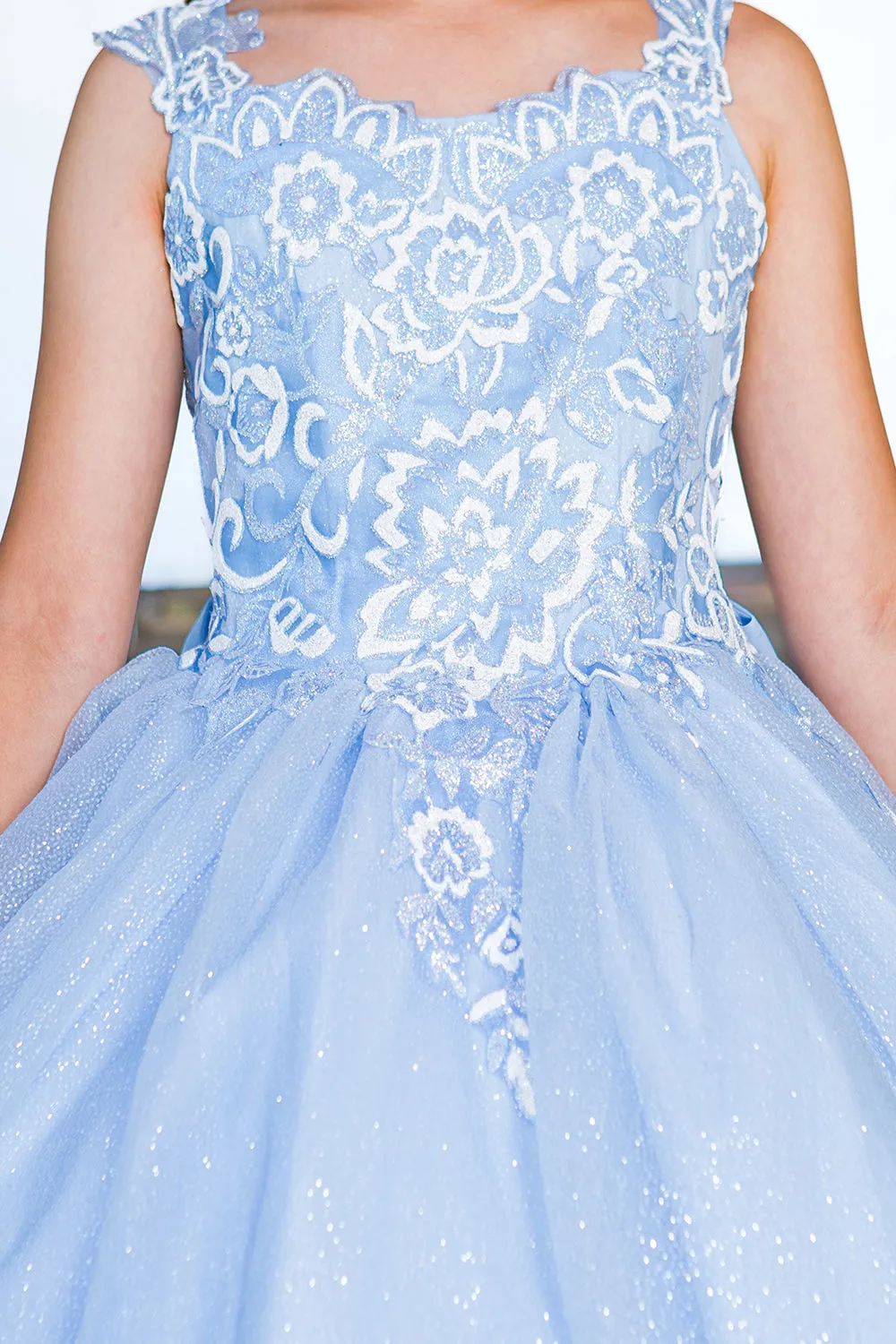 Cinderella Couture USA AS5116 3D Flower Puff Print Mini Quince