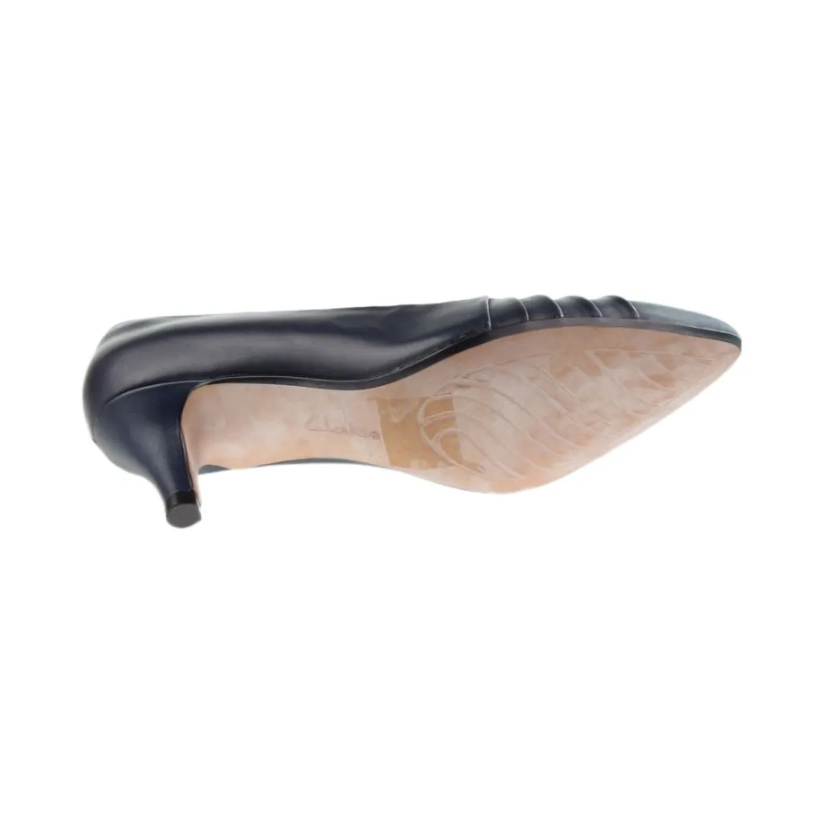 Clarks Linvale Crown Leather Women's Pump Shoes Navy