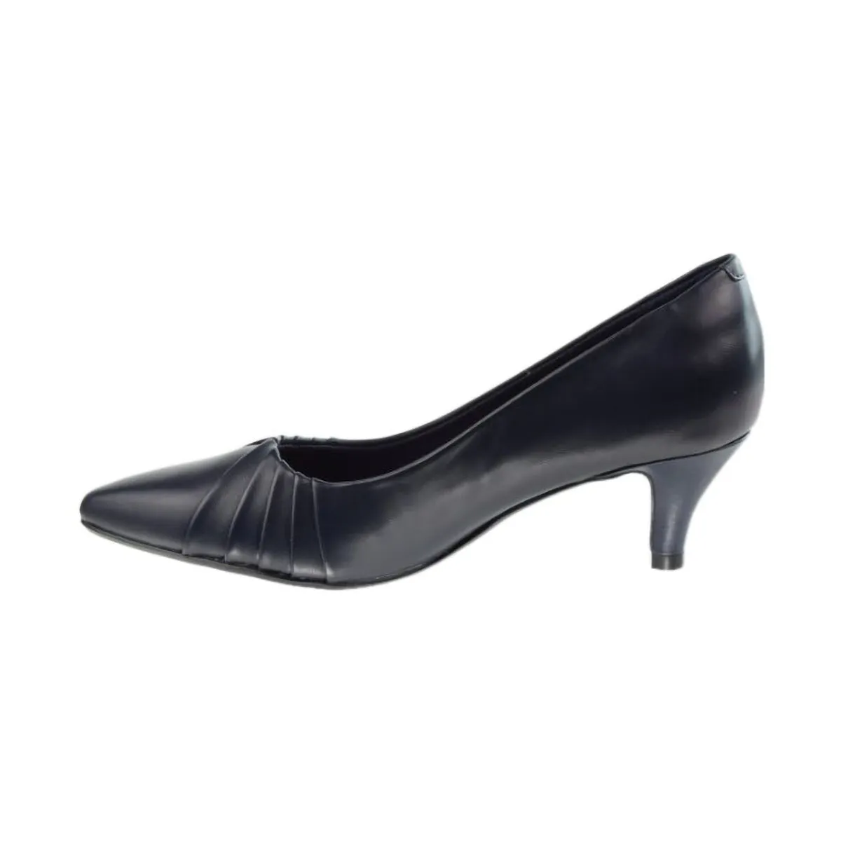 Clarks Linvale Crown Leather Women's Pump Shoes Navy