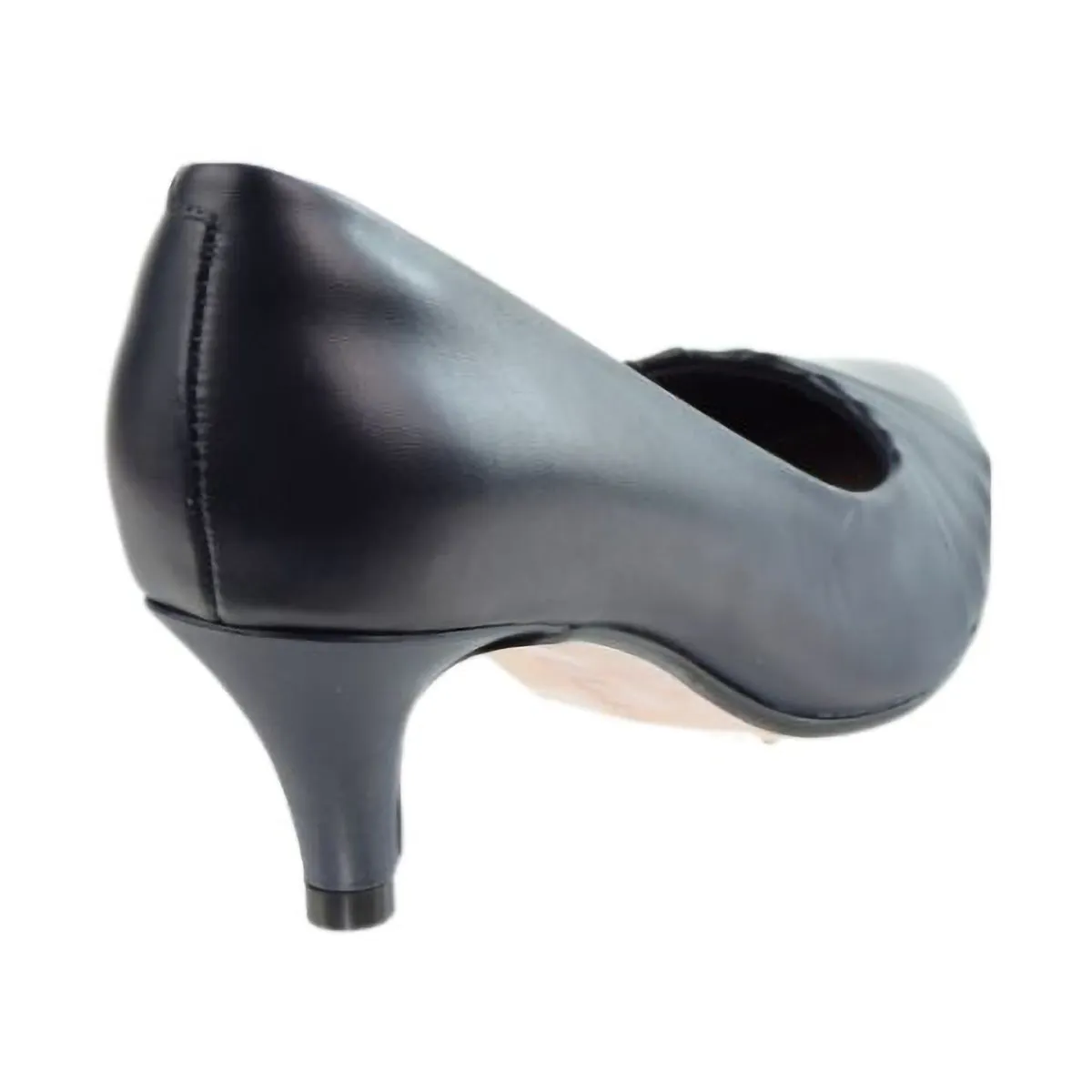 Clarks Linvale Crown Leather Women's Pump Shoes Navy