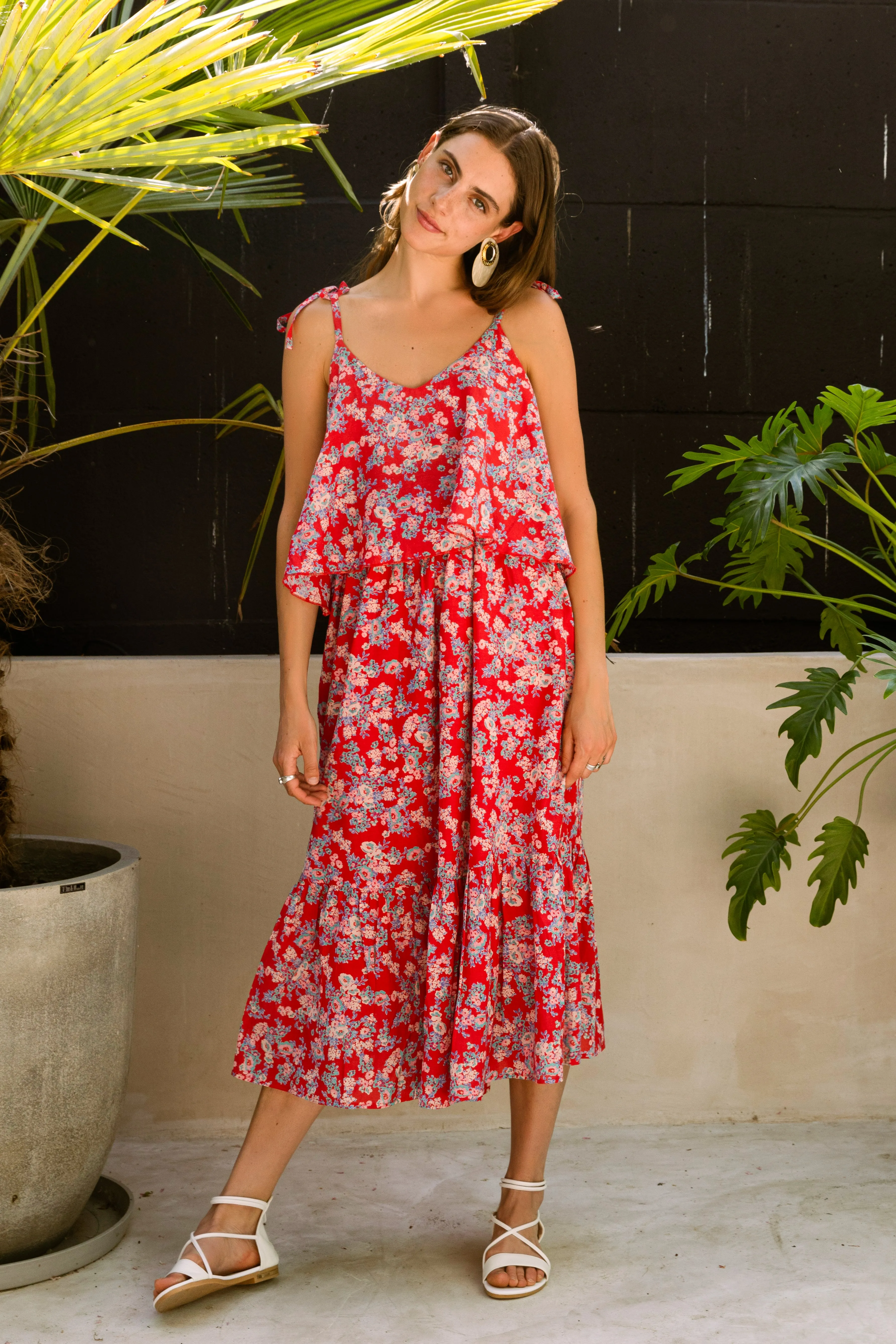 Colour me Love Tie up dress