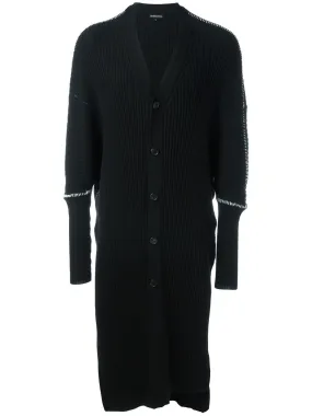 Cotton Cashmere Long Knit Cardigan Taureg