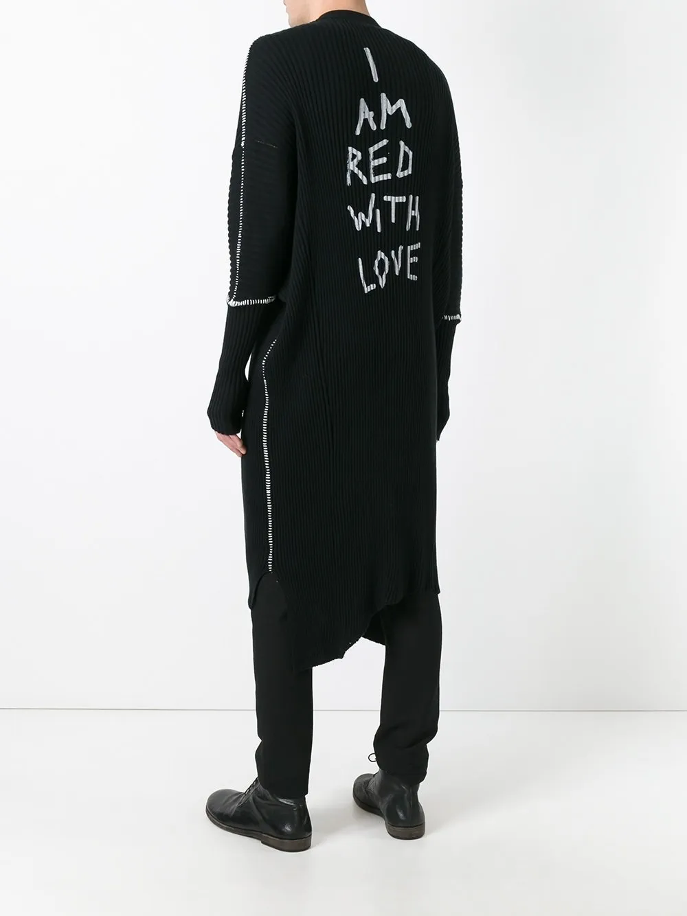 Cotton Cashmere Long Knit Cardigan Taureg