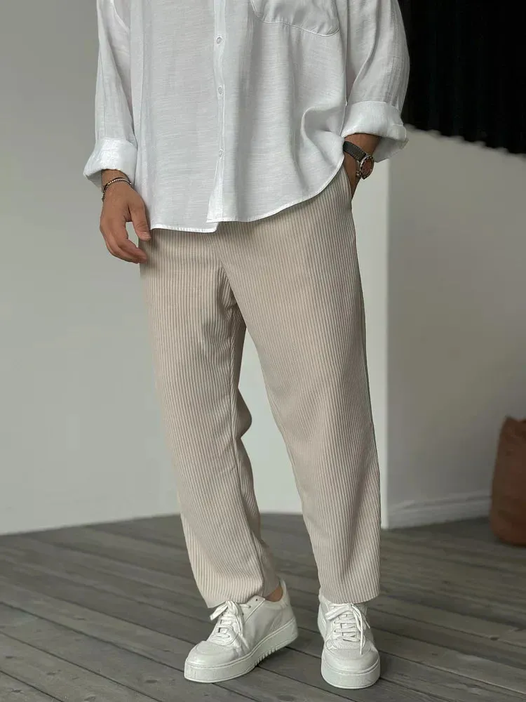 Elian | Relaxed Ribbed Pants