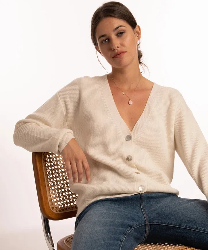 Eva Cardigan Ivory