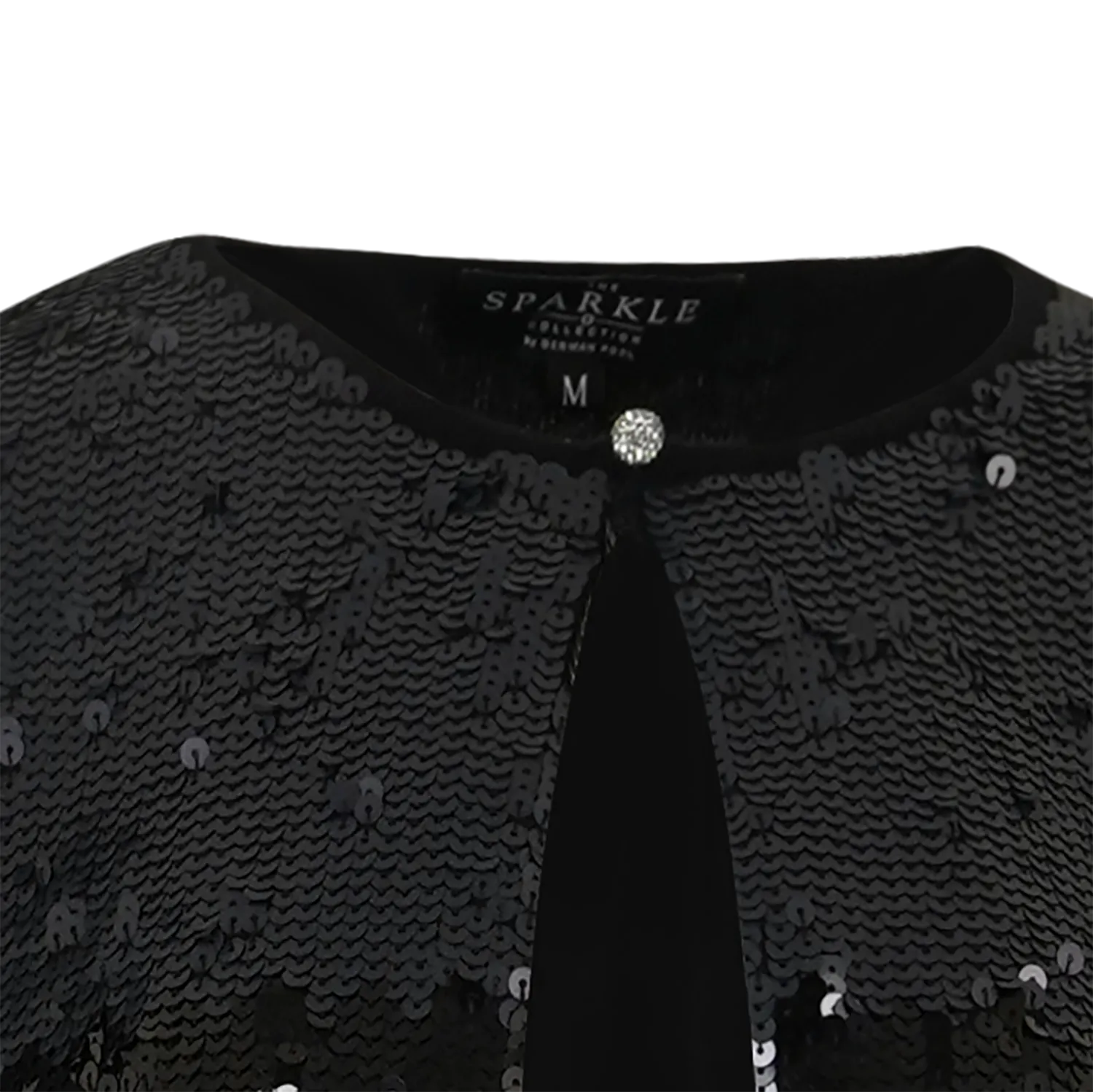 【FESTIVE】100% Cashmere Cardigan with Sequins