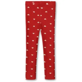 Fliink Pompeian Red Aop Kelly Leggings