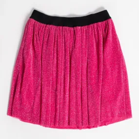 Glitter Mesh Skirt - Beetroot Purple