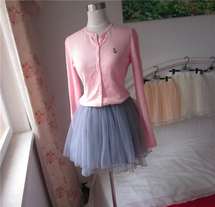 Hoombox Lovely Women Tulle Skirt, Cute Layers Tulle Short Skirts