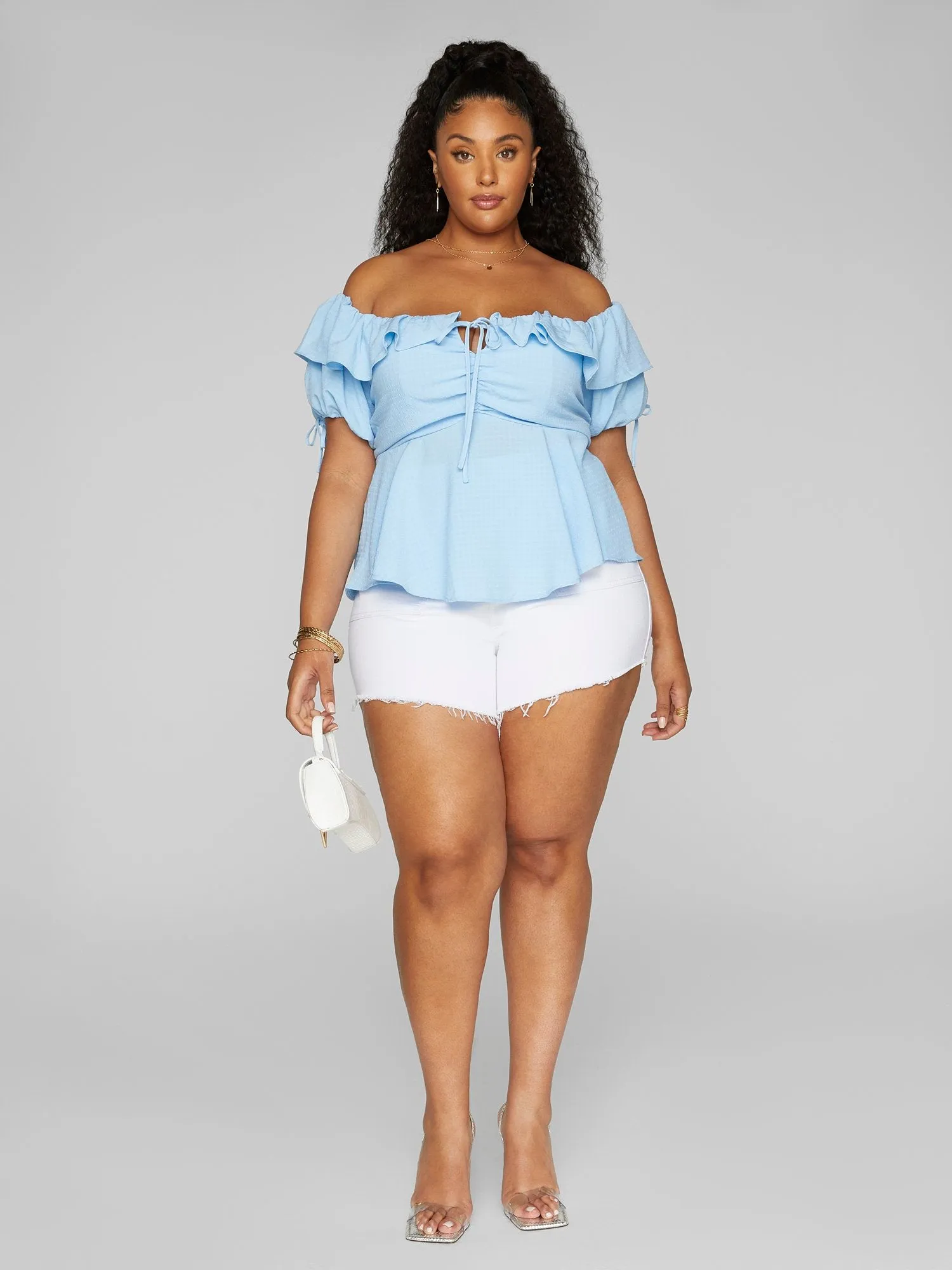 Kaila Off-The-Shoulder Peplum Top