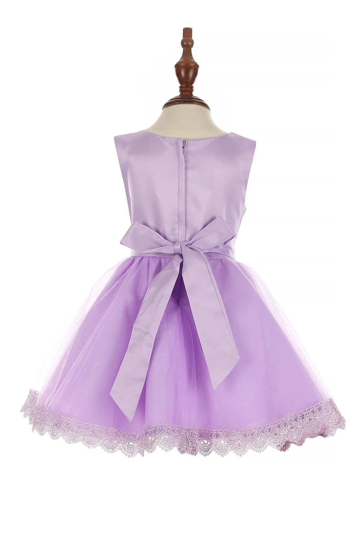 Lace Tulle Girl Baby Dress by Cinderella Couture USA 9126B