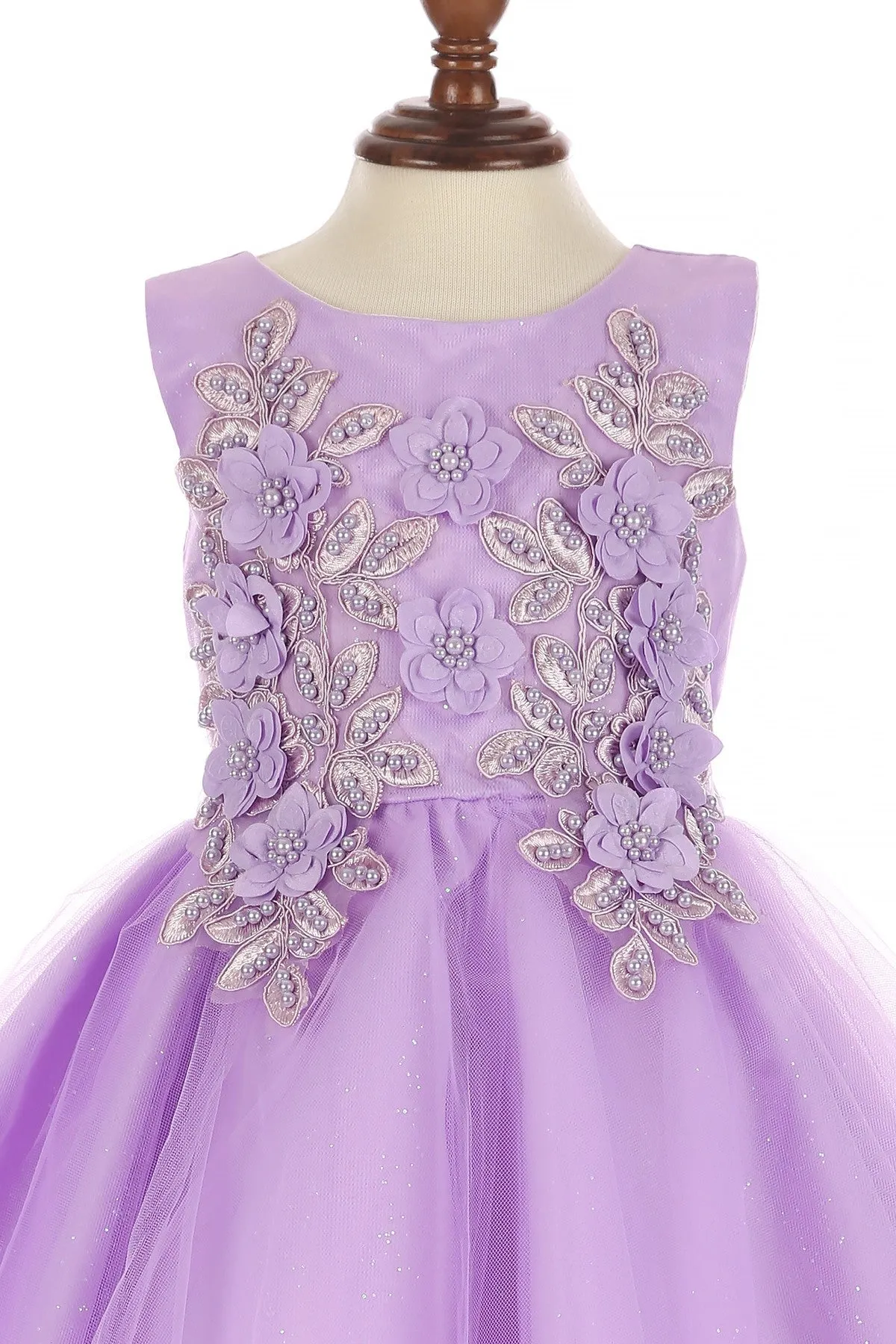 Lace Tulle Girl Baby Dress by Cinderella Couture USA 9126B