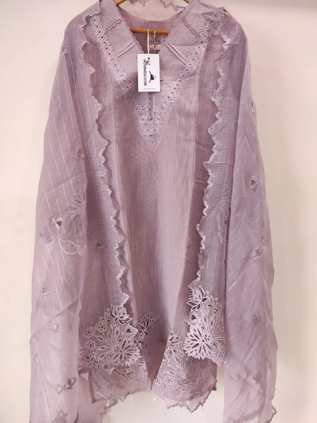 Lilac Cutwork Tunic