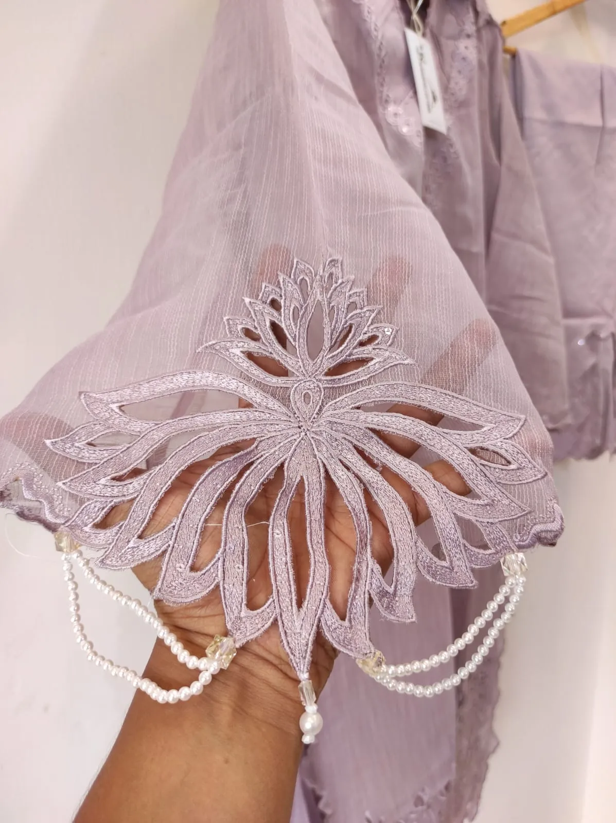 Lilac Cutwork Tunic
