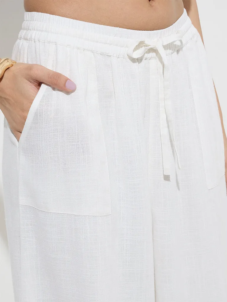 LOV White High-Rise Pants