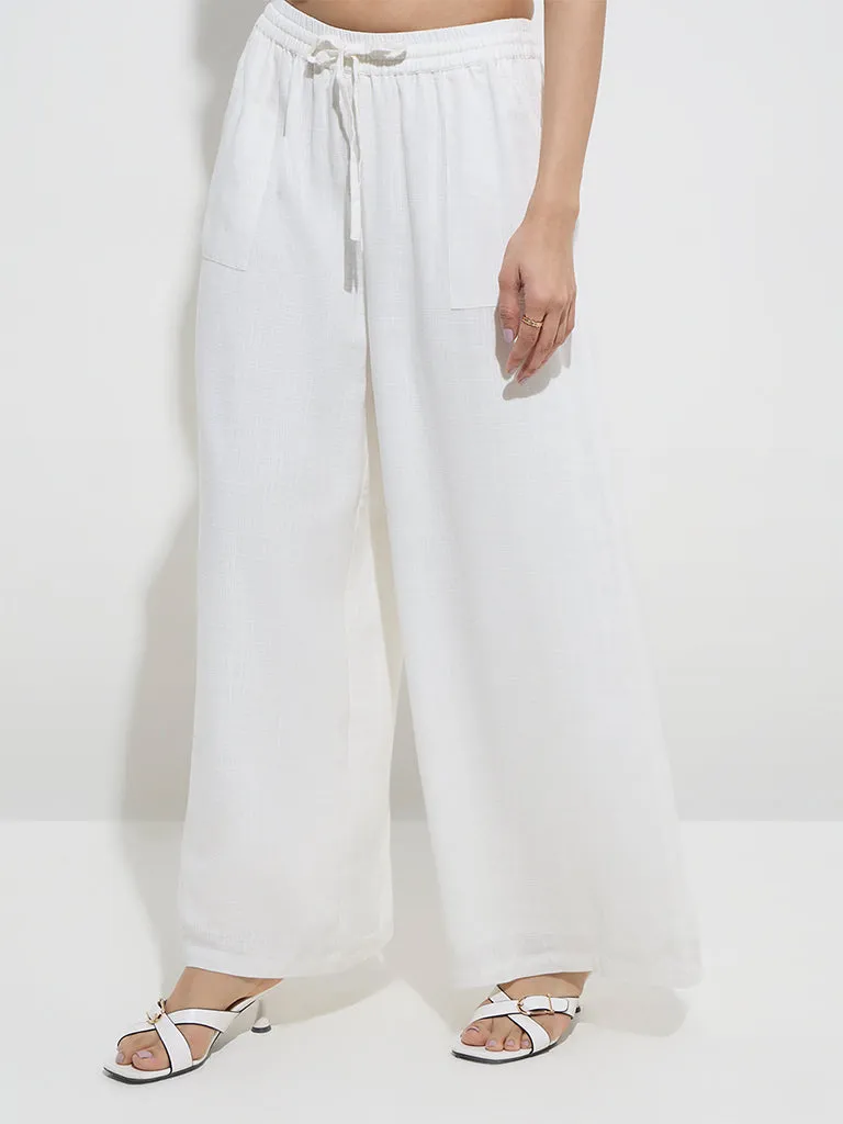 LOV White High-Rise Pants