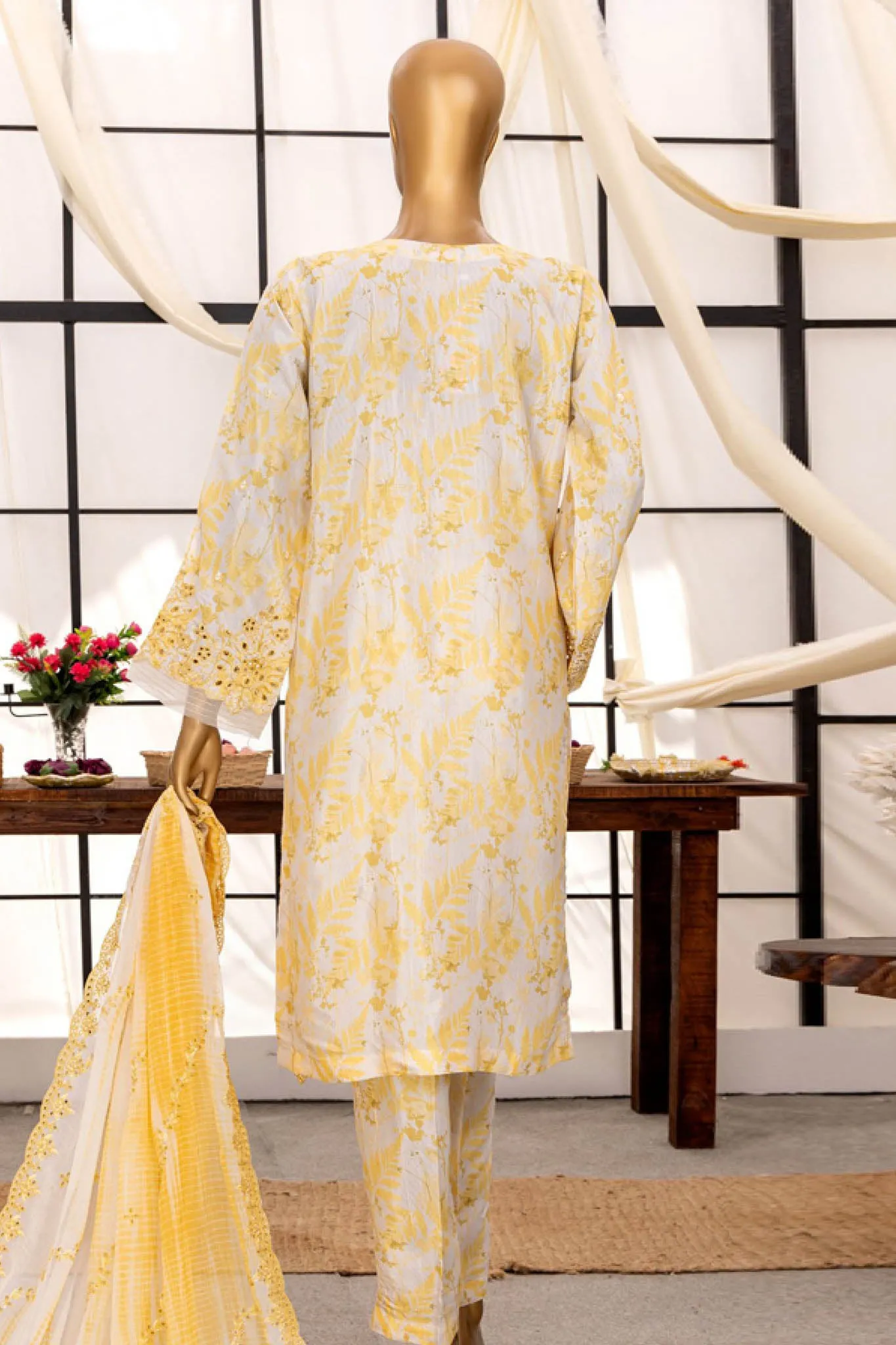 Majestic By HZ Stitched 3 Piece Festive Formals Emb Silk Collection'2024-RTE-06