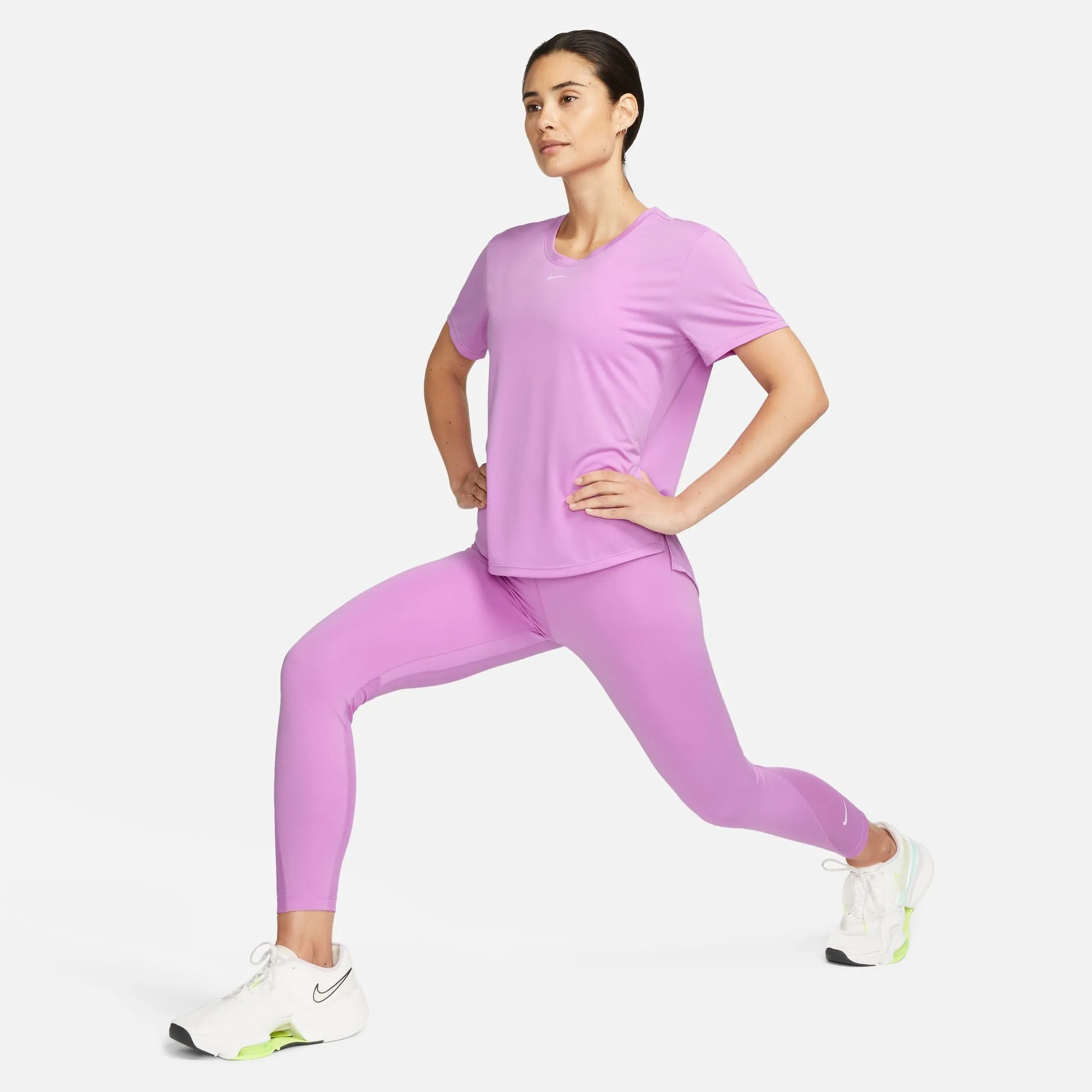 Nike Women's Dri-FIT One Tee Rush Fuchsia / White