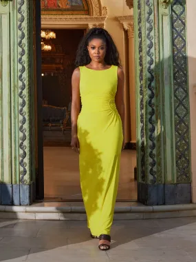 Nula Ruched-Side Maxi Dress