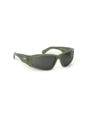 Off-White Kimball Sunglasses Olive Green/Dark Grey/Grey