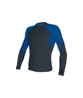 O'Neill Hyperfreak 1.5mm L/S Top-Dkorion/Deepsea