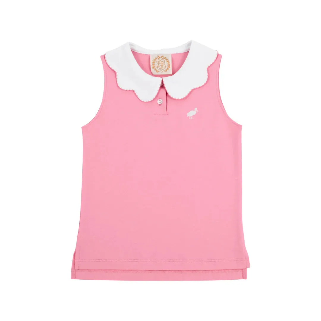 Paige's Playful Polo Hamptons Hot Pink with Worth Avenue White