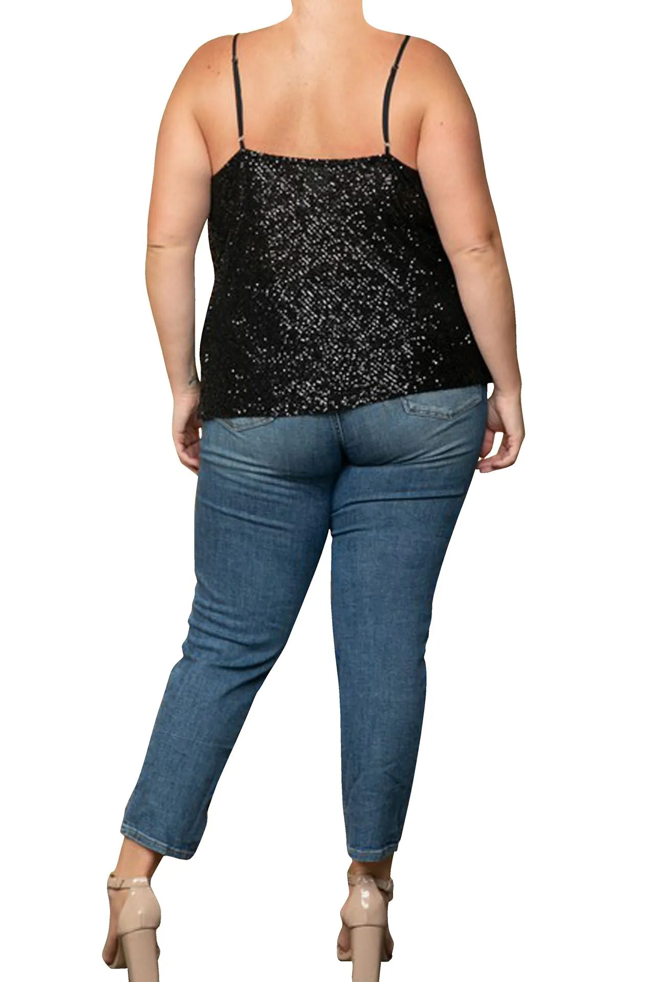 Plus Size Sequin Tops
