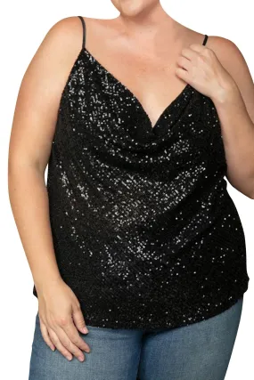 Plus Size Sequin Tops